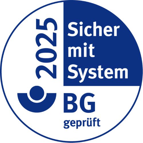 BG geprüft - Sicher mit System